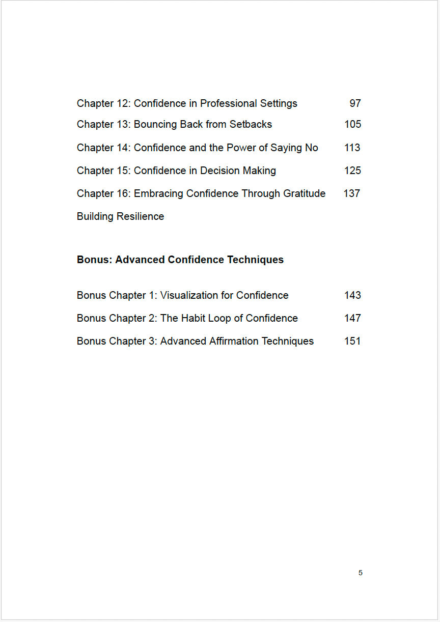 How To Be More Confident in 100 Days eBook