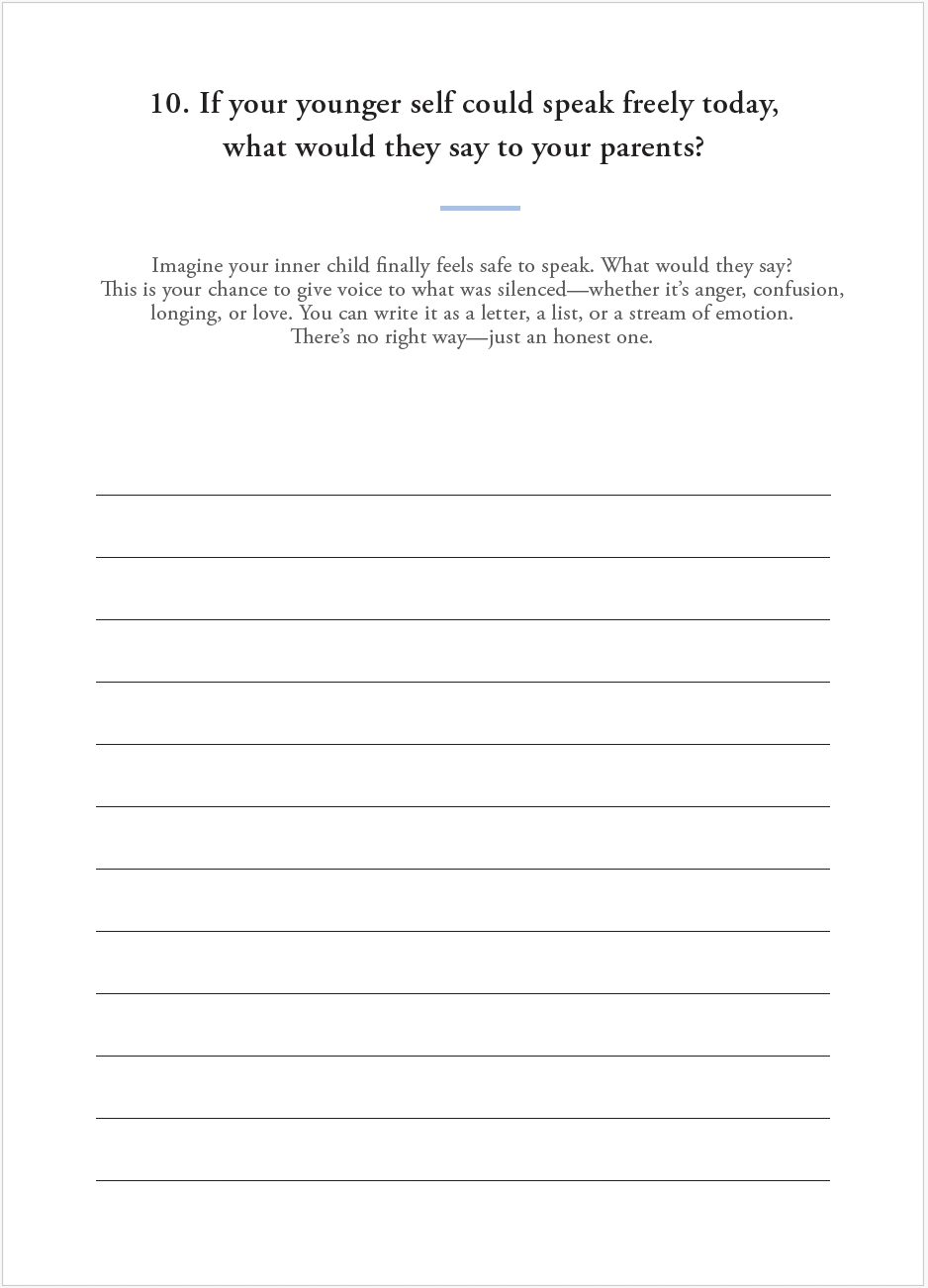 Healing Your Inner Child Journal