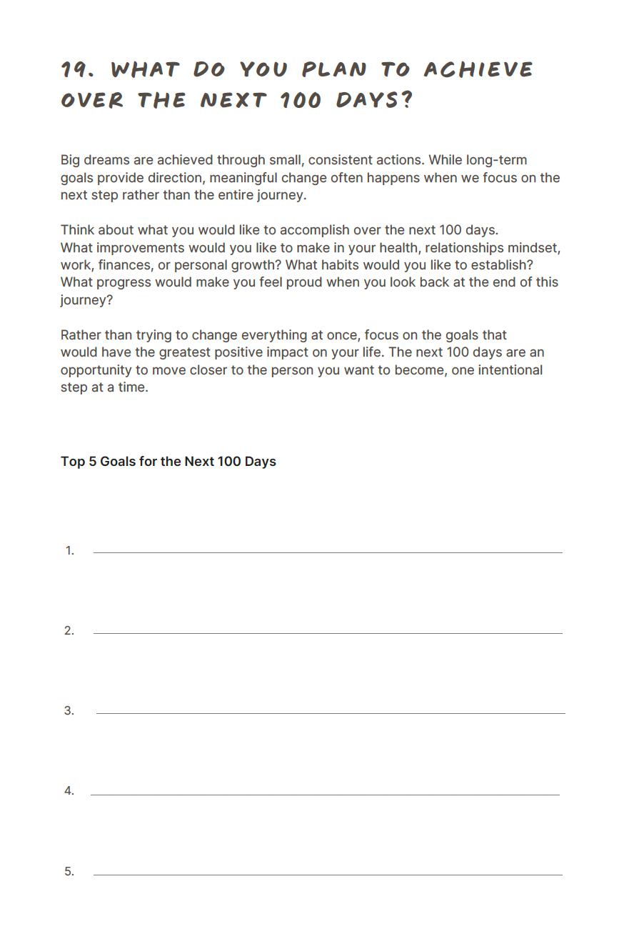 The 100-Day Planner | New Horizon