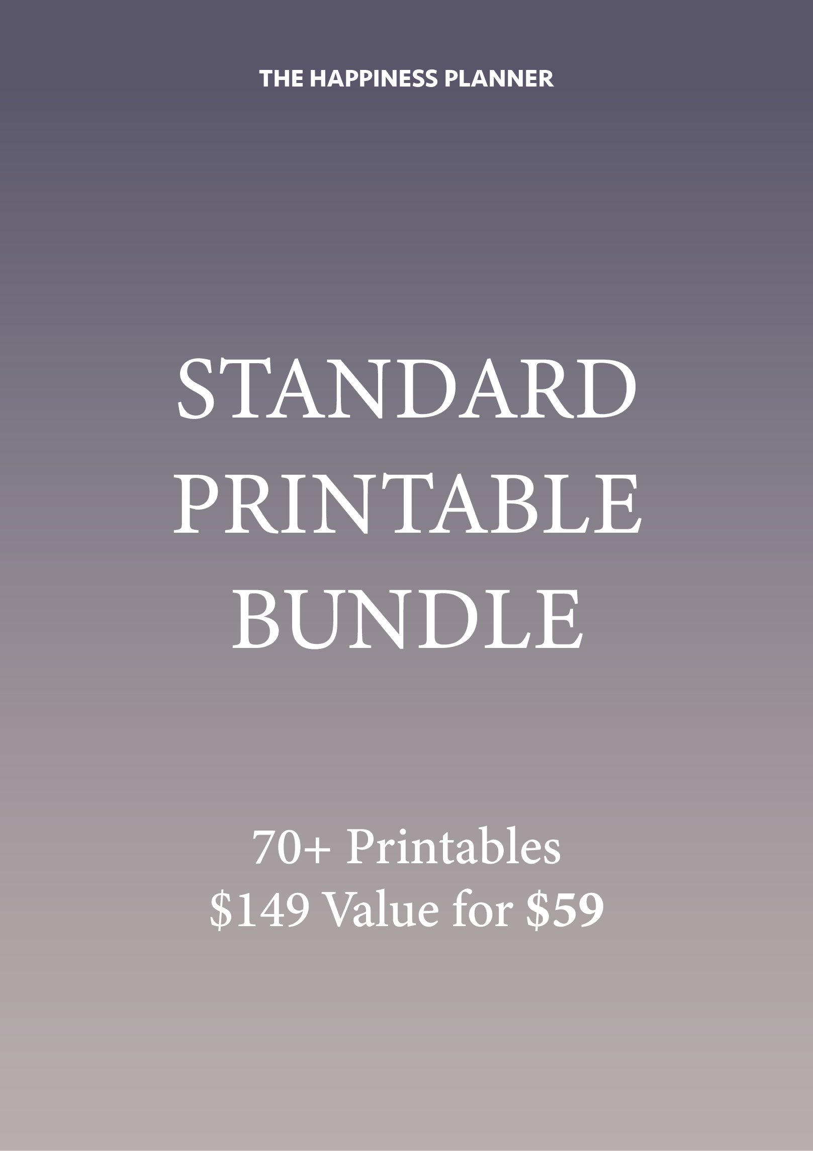 Standard Printable Bundle