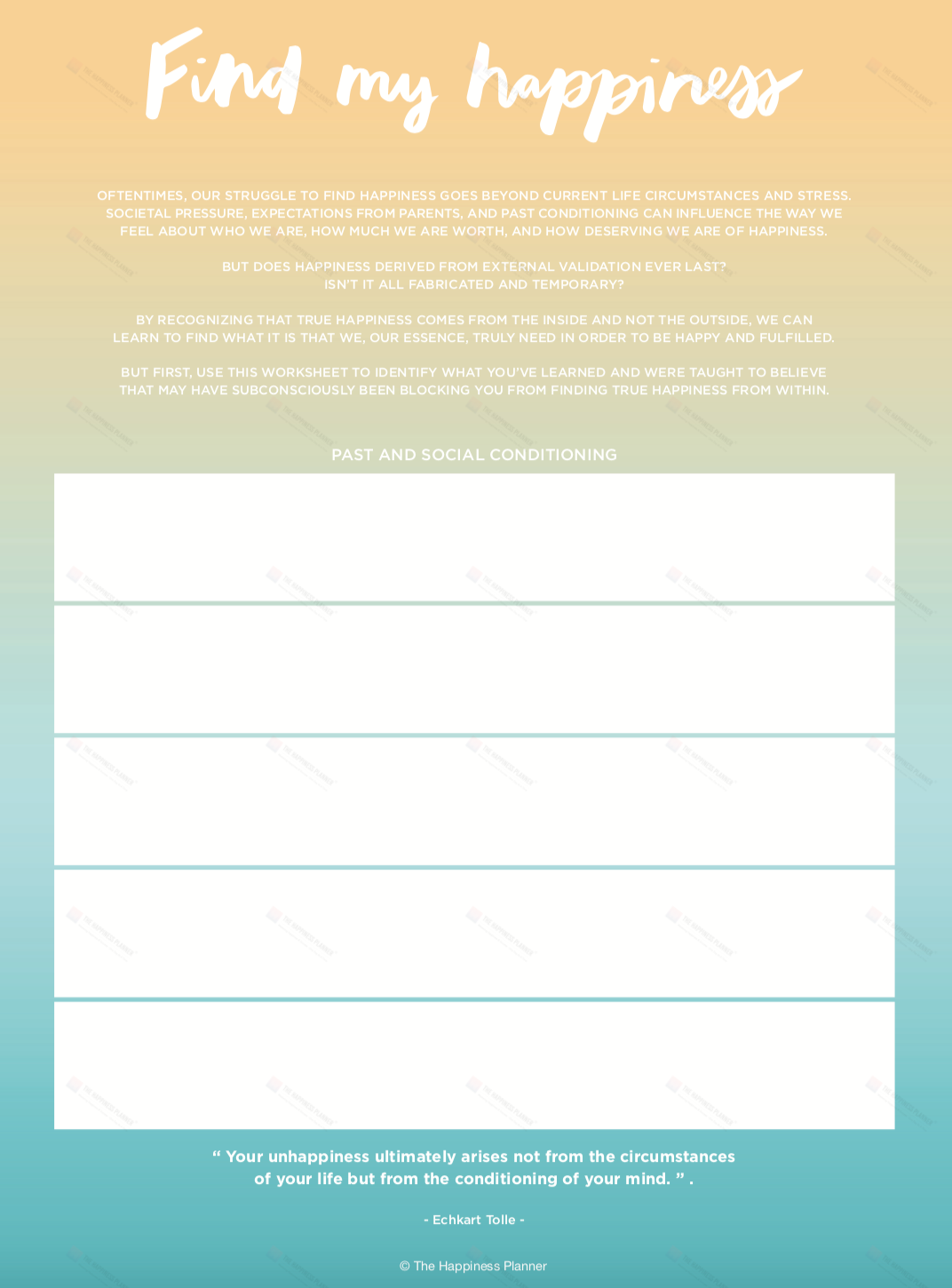Premium Printables: #Happiness - The Happiness Planner®