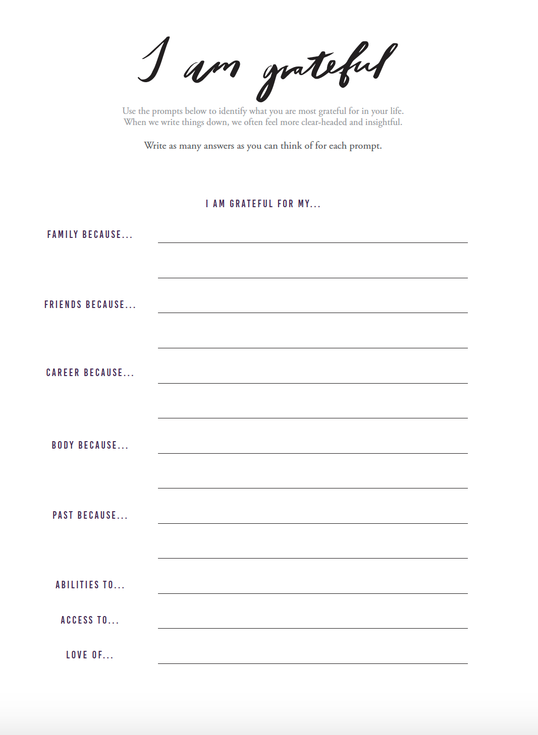 Explore Your Inner World | Gratitude Journal (digital) – The