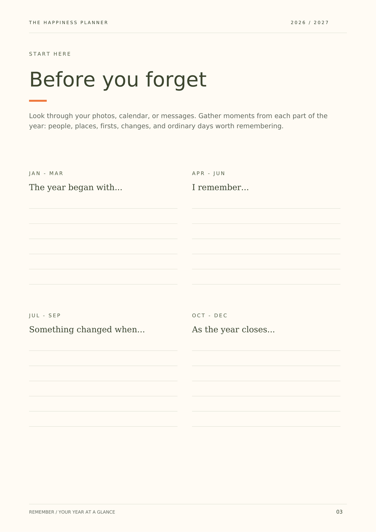 Reflect & Return Workbook