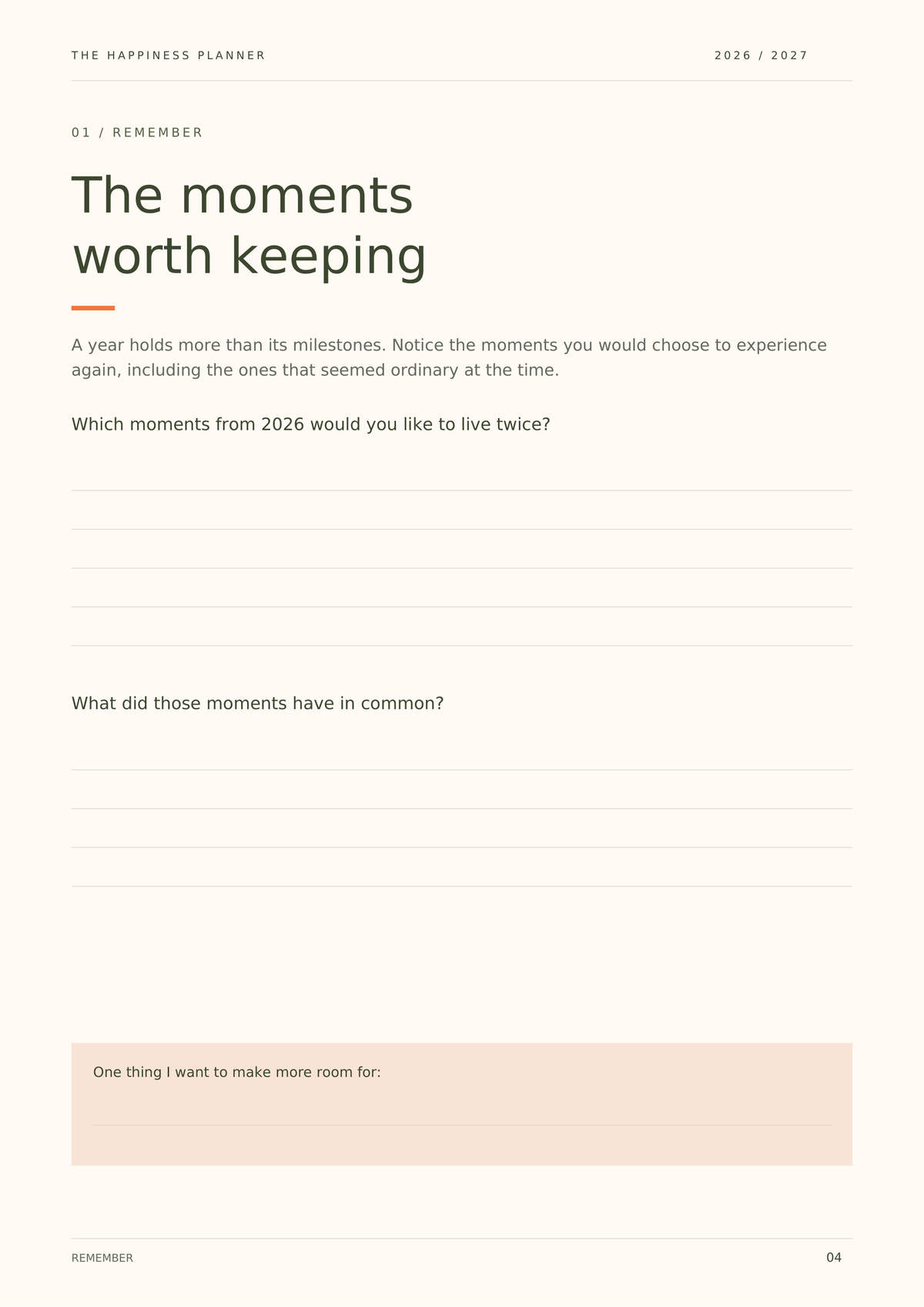 Reflect & Return Workbook