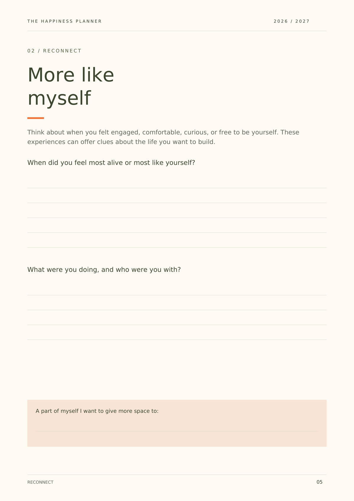 Reflect & Return Workbook