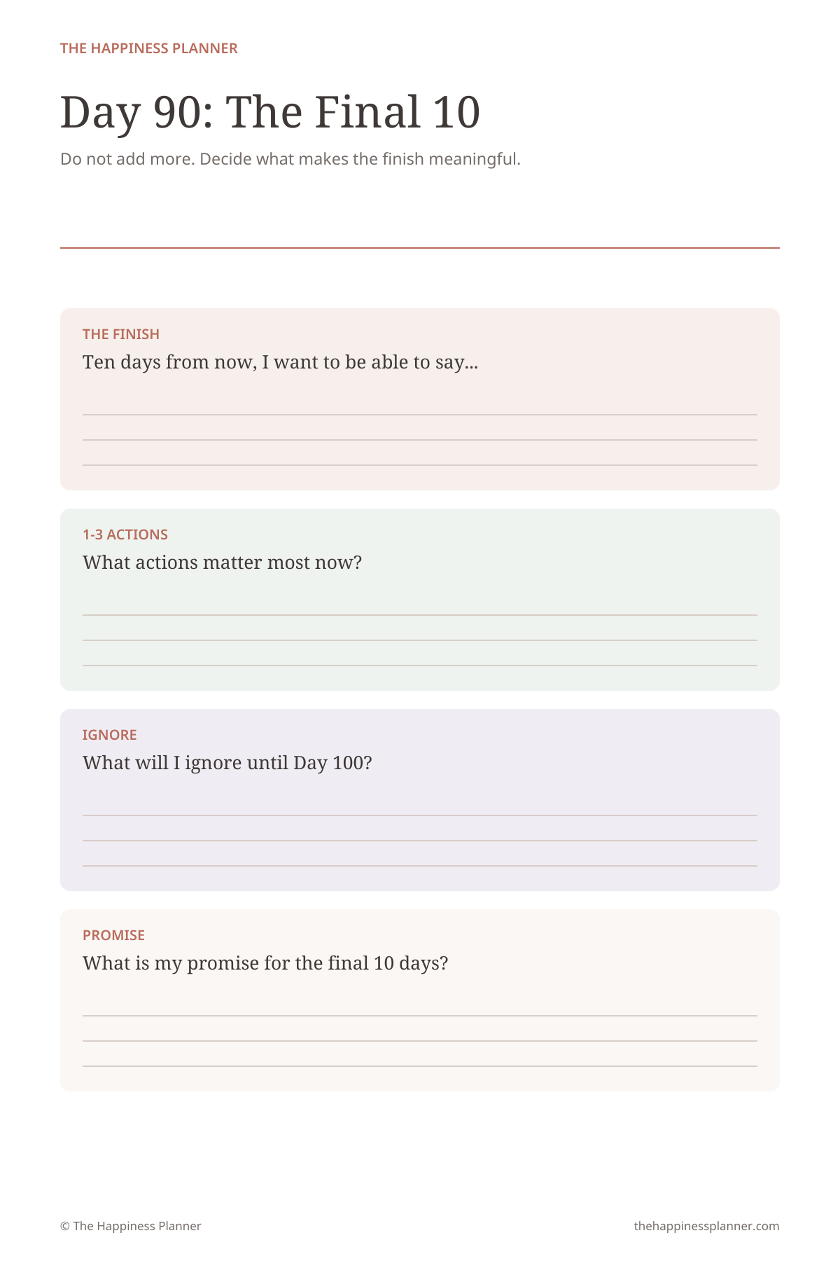 The Last 100 Days of 2026 — Guided Program + Workbook