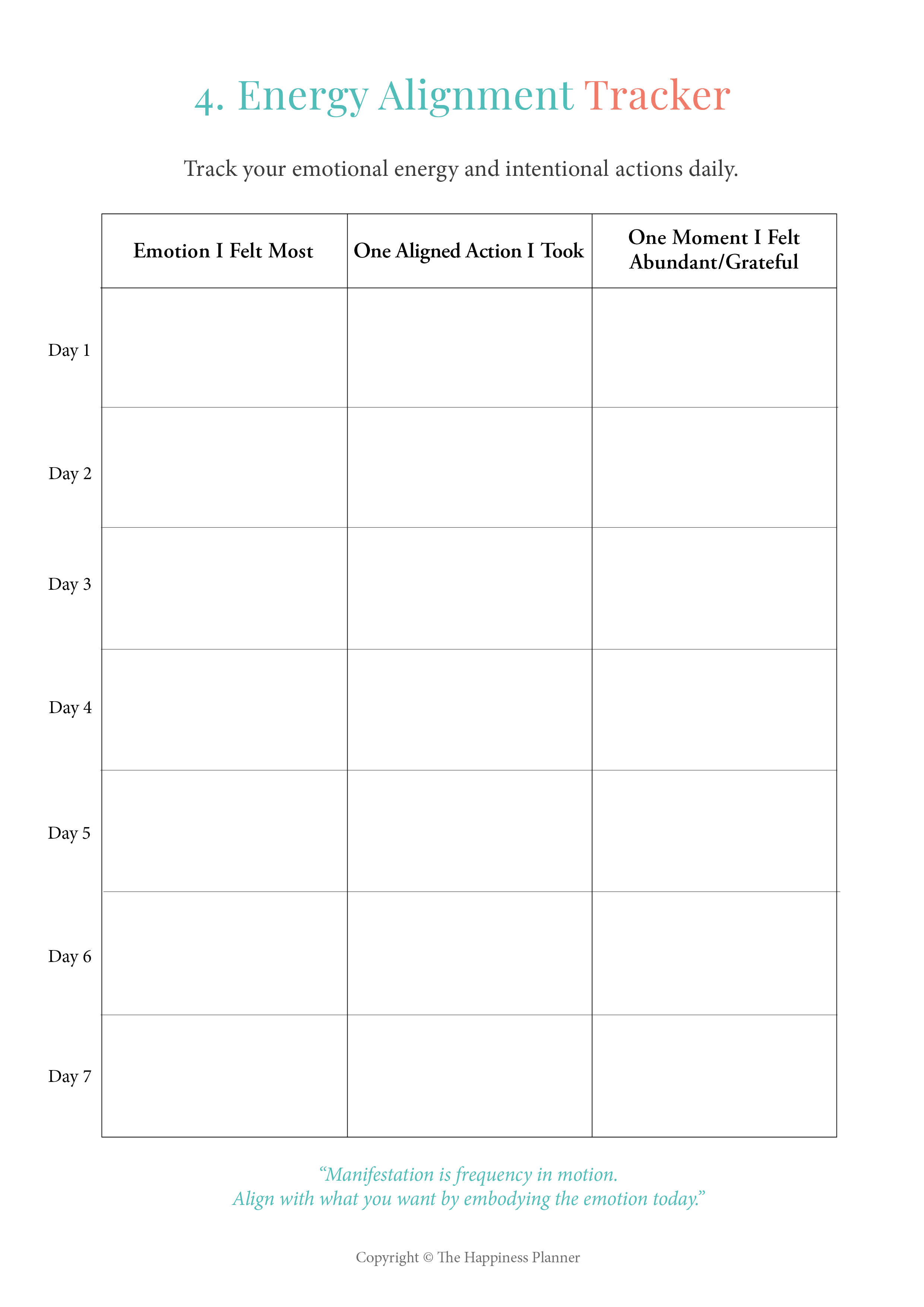 Printables: #LawofAttraction