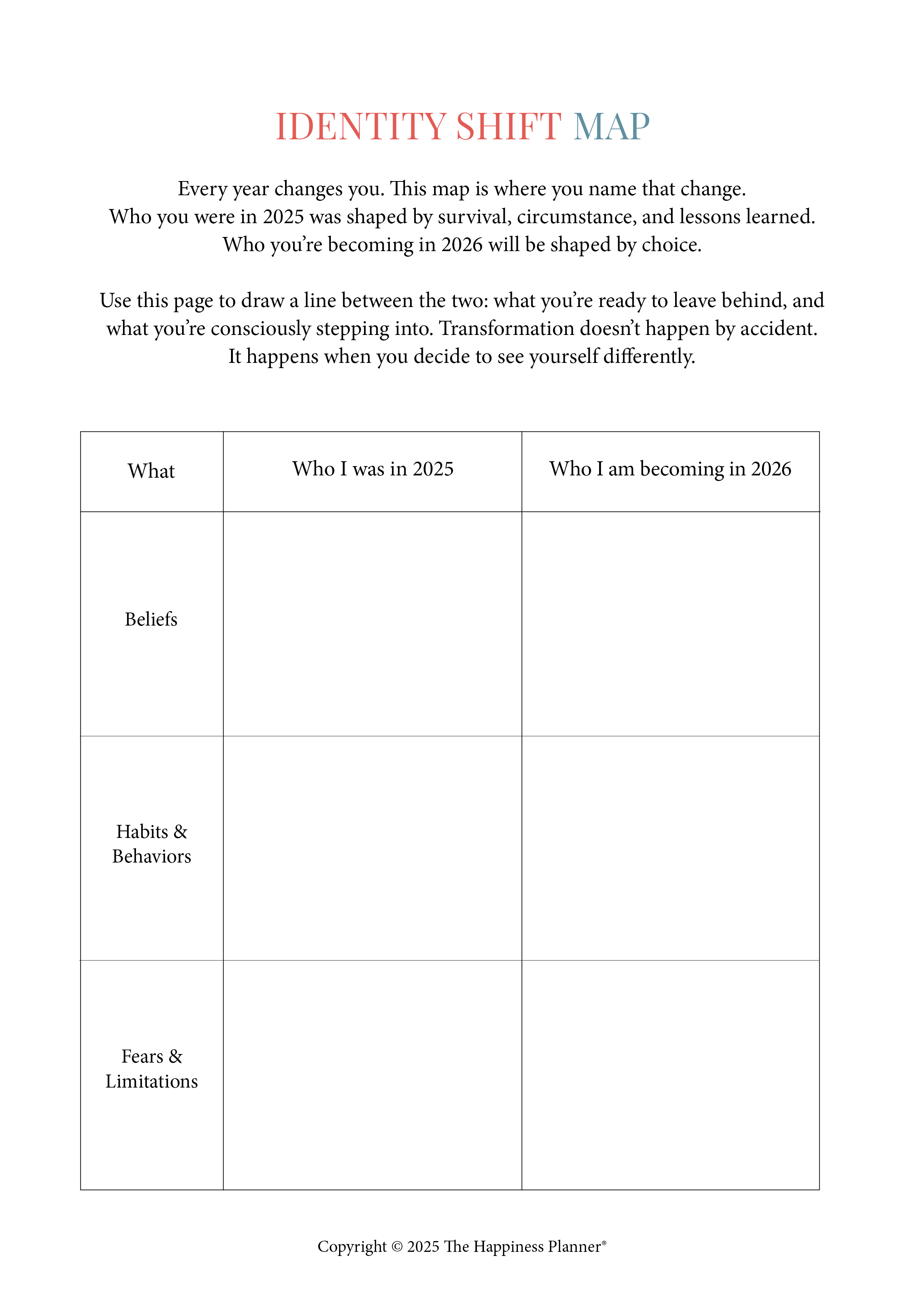 The Ritual of Reflection | 2025 Reflection Workbook