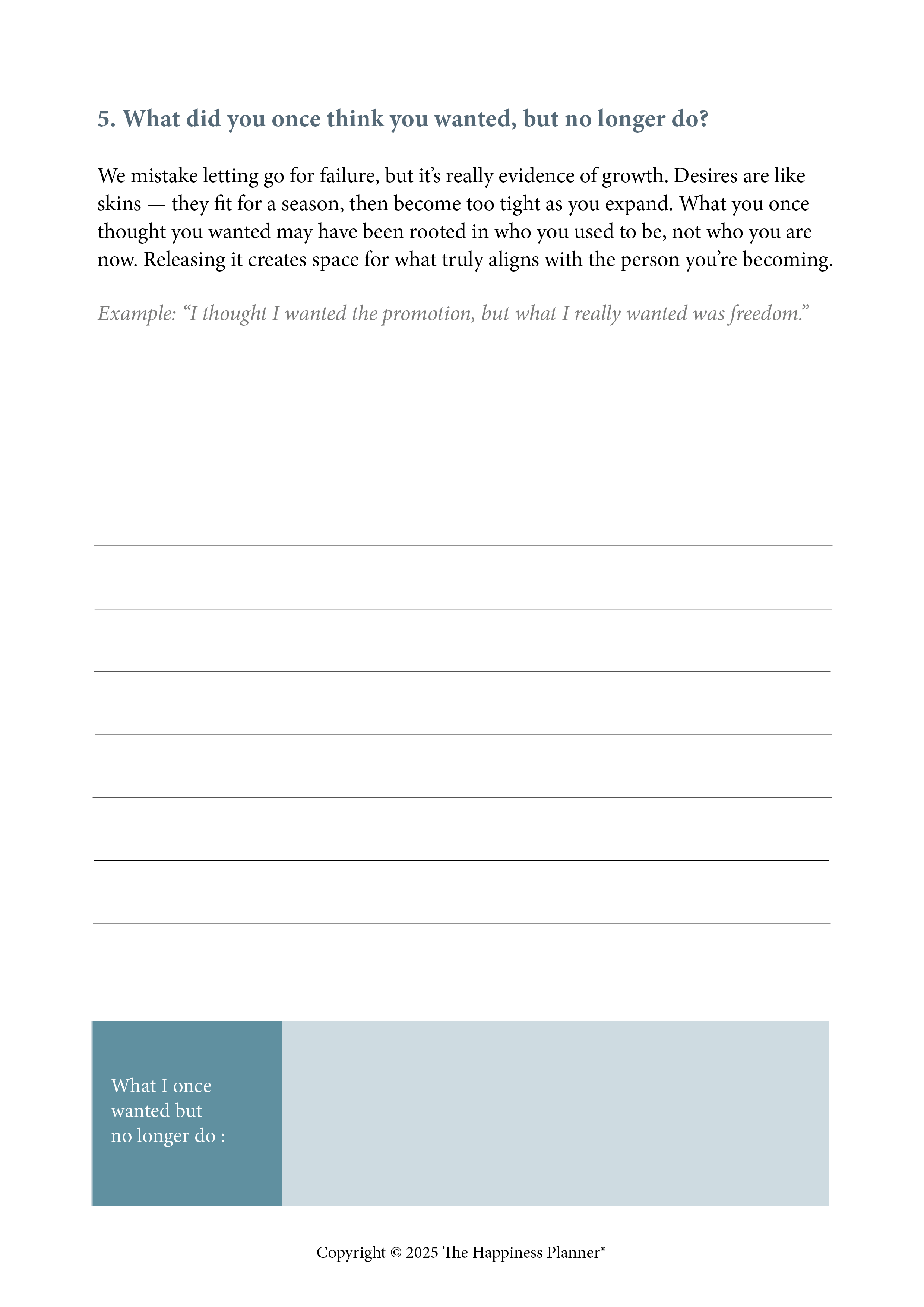 The Ritual of Reflection | 2025 Reflection Workbook