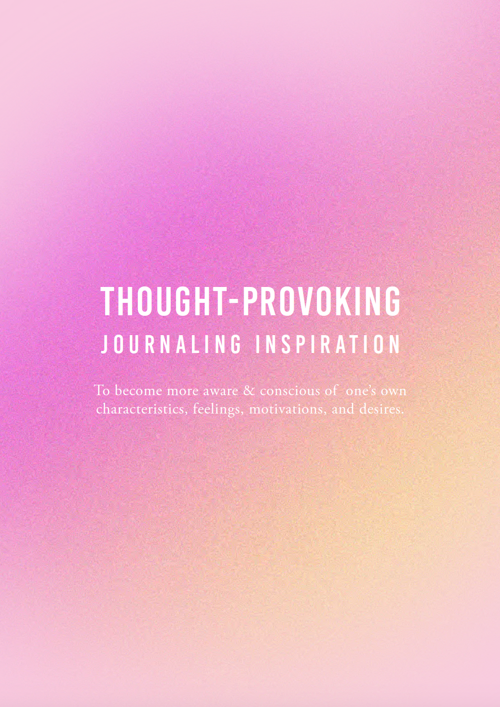 Self-Awareness Journal