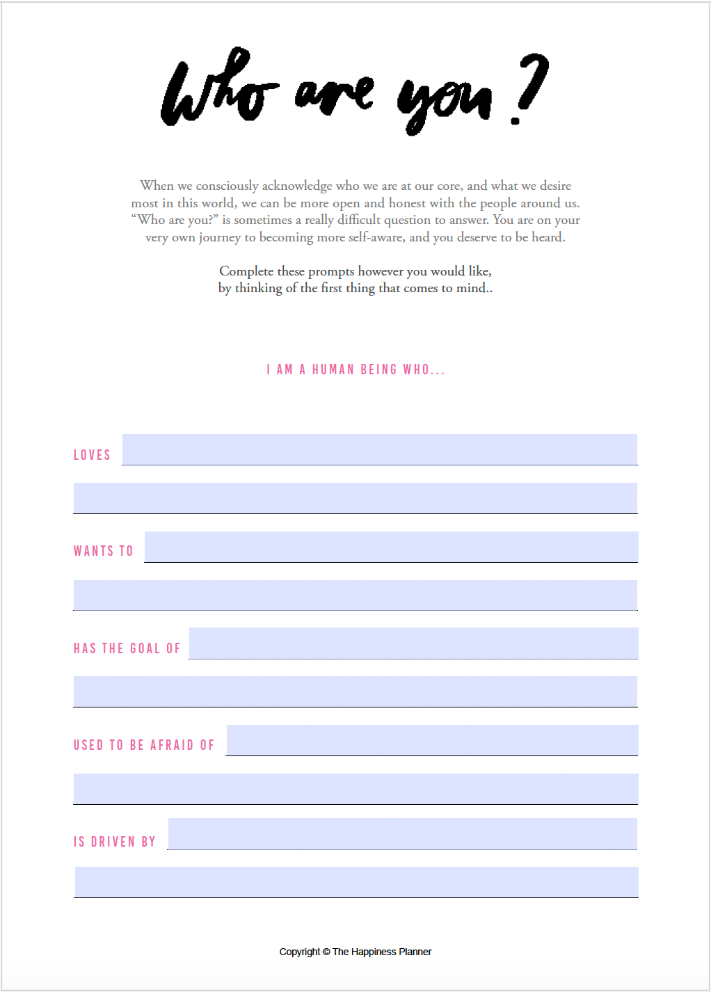Explore Your Inner World | Self-Awareness Journal (digital) – The