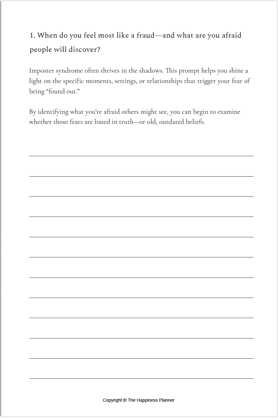 Not an Imposter Journal