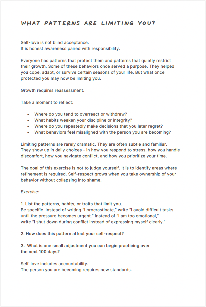 The 100-Day Self-Love Planner
