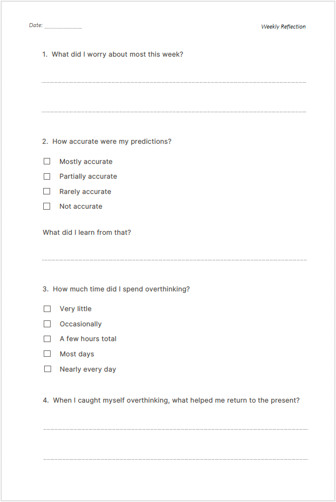 The Peace of Mind Journal