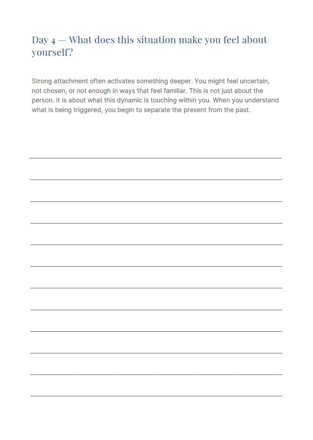 The Art of Detachment Journal