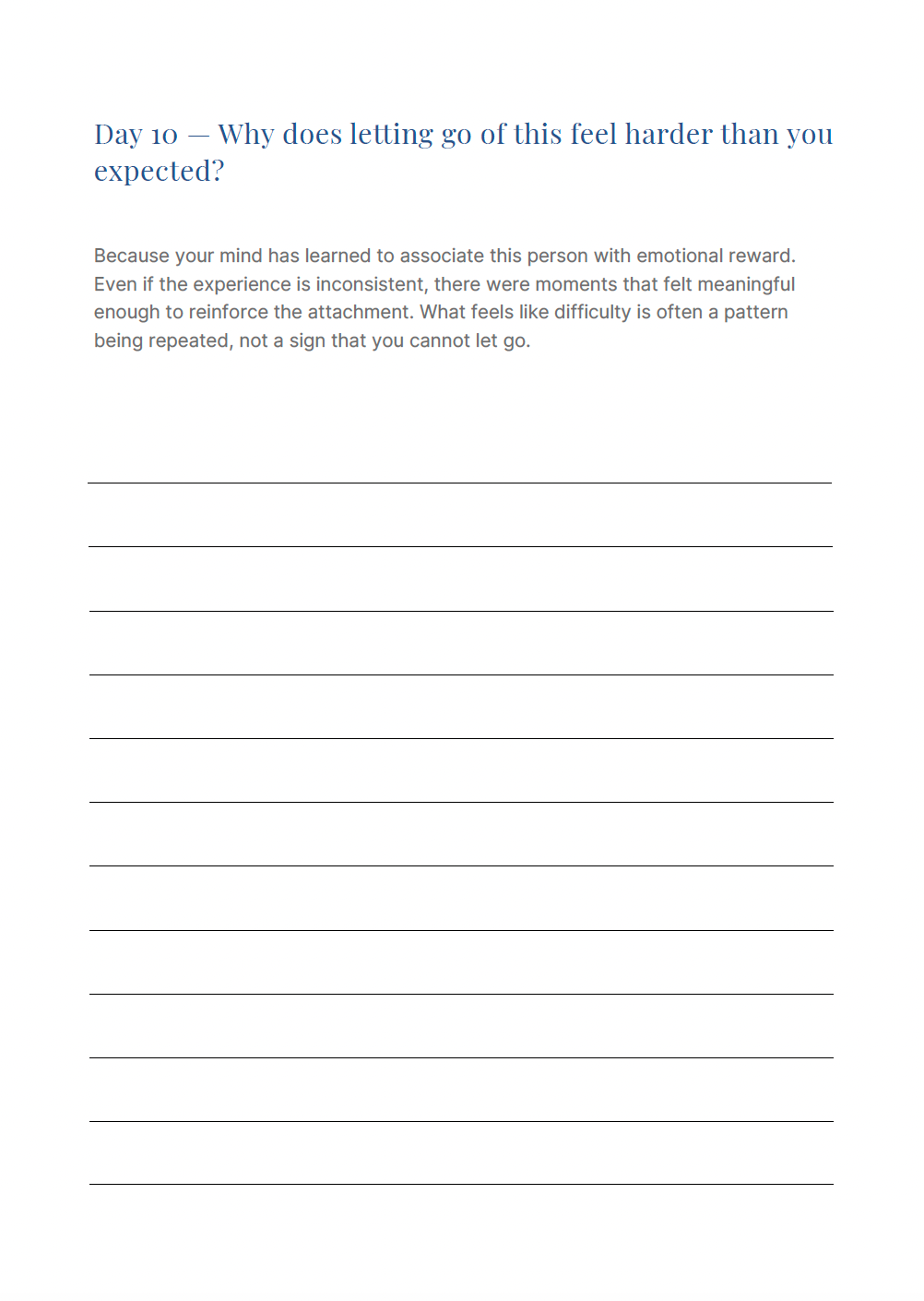The Art of Detachment Journal