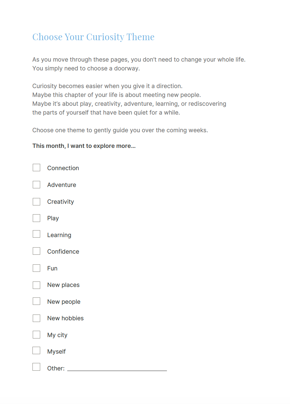 The Curiosity Project