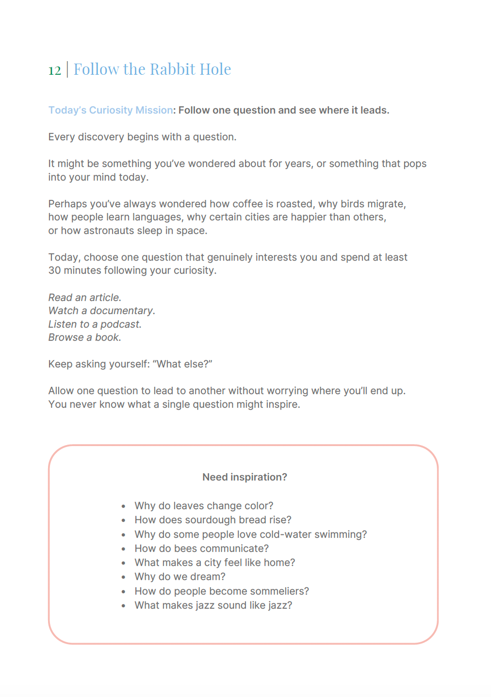 The Curiosity Project