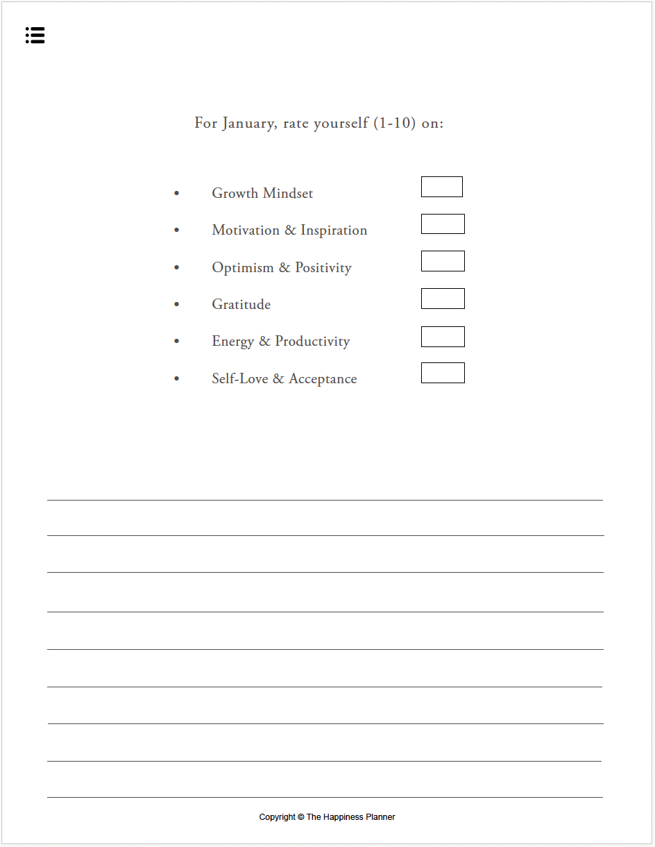 The Happiness Planner 2025 [Digital]