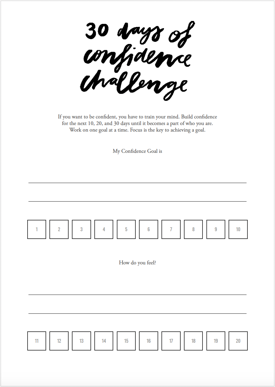 Confidence Journal