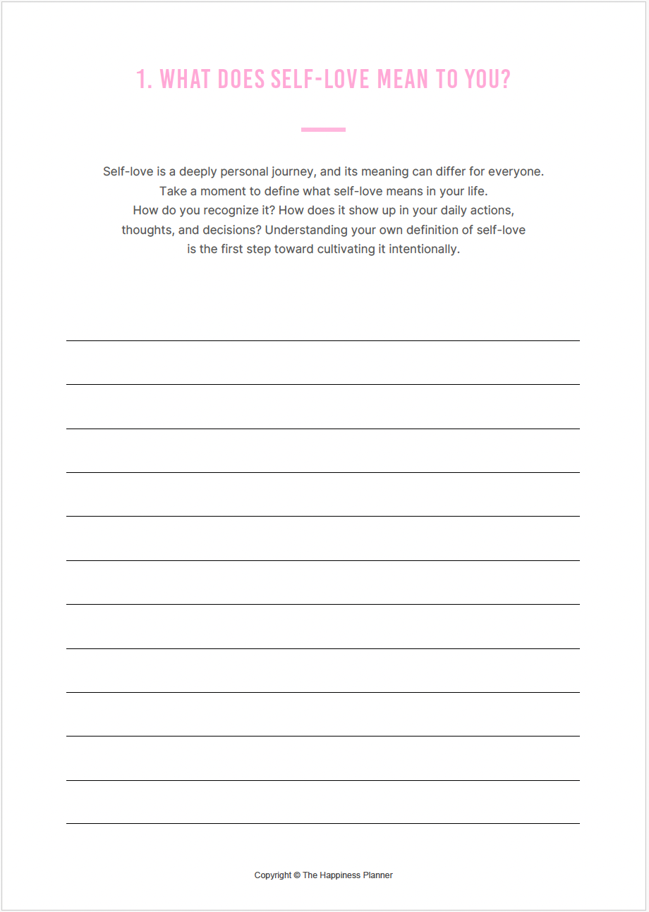 Self-Love Journal (updated)