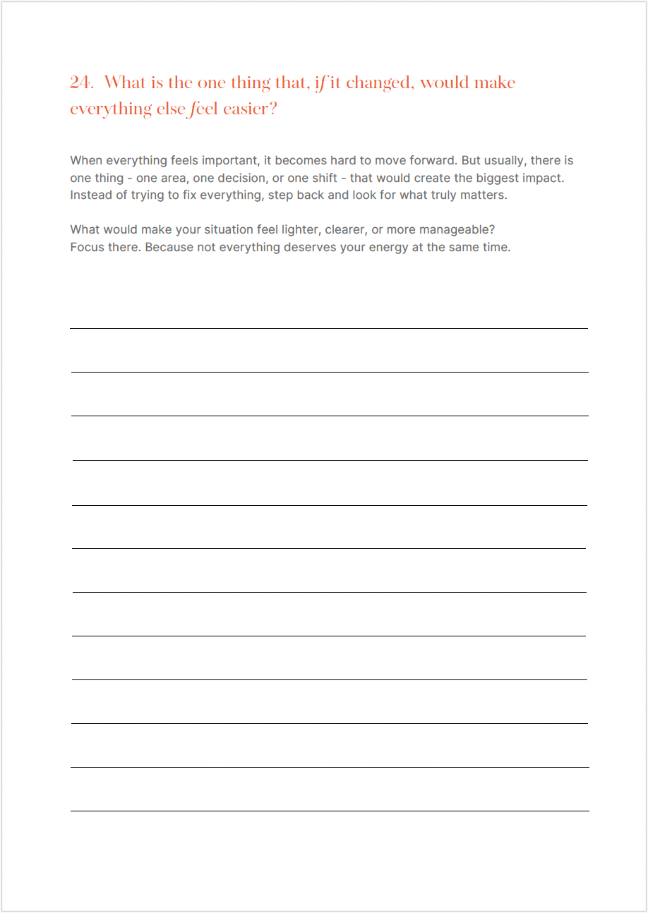When Life Doesn't Go As Planned Journal