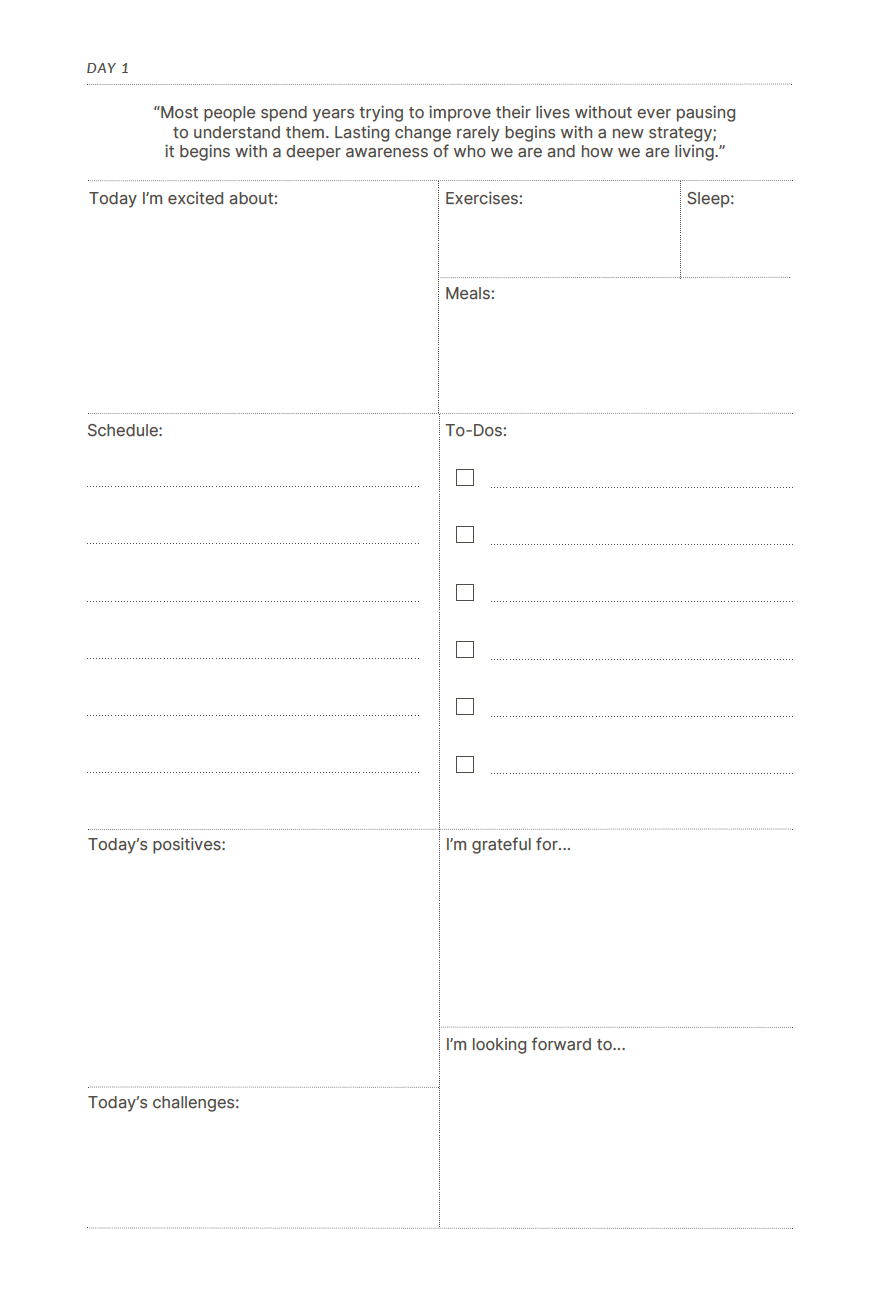 The 100-Day Planner | New Horizon