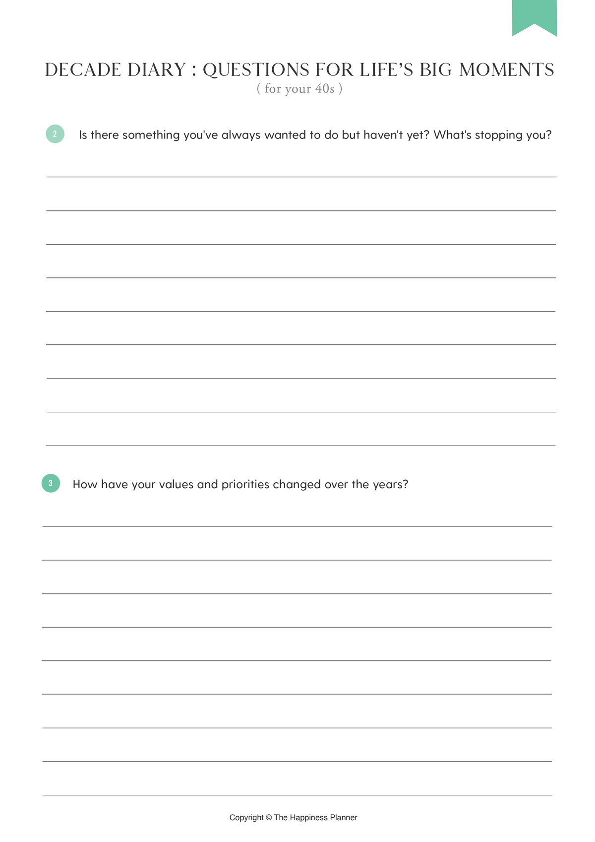 Decade Diary – The Happiness Planner®