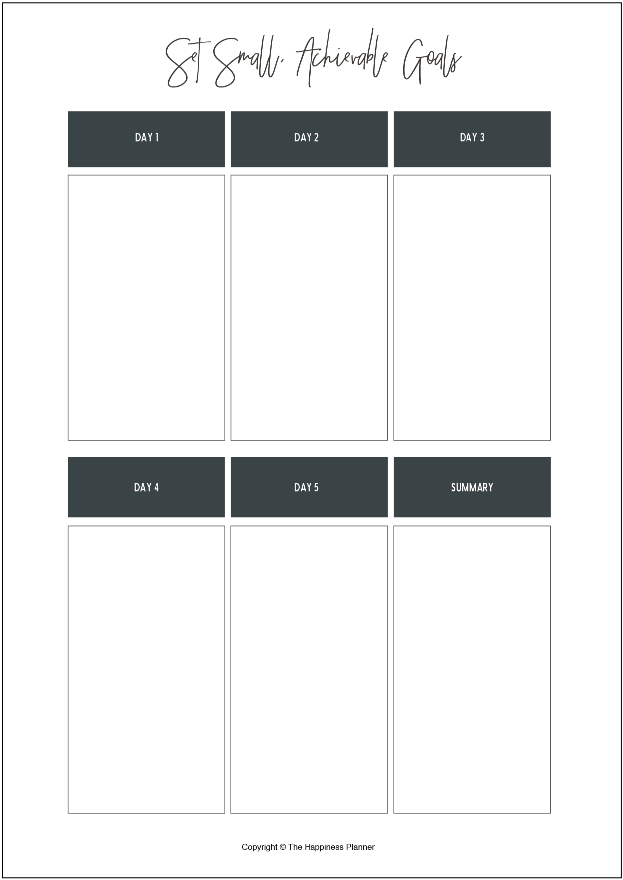 Printables: #Goals