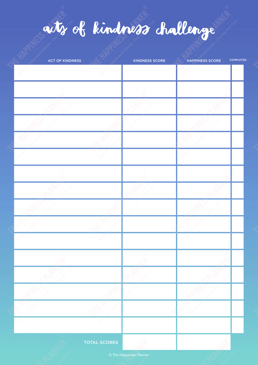 Premium Printables: #Kindness | The Happiness Planner®