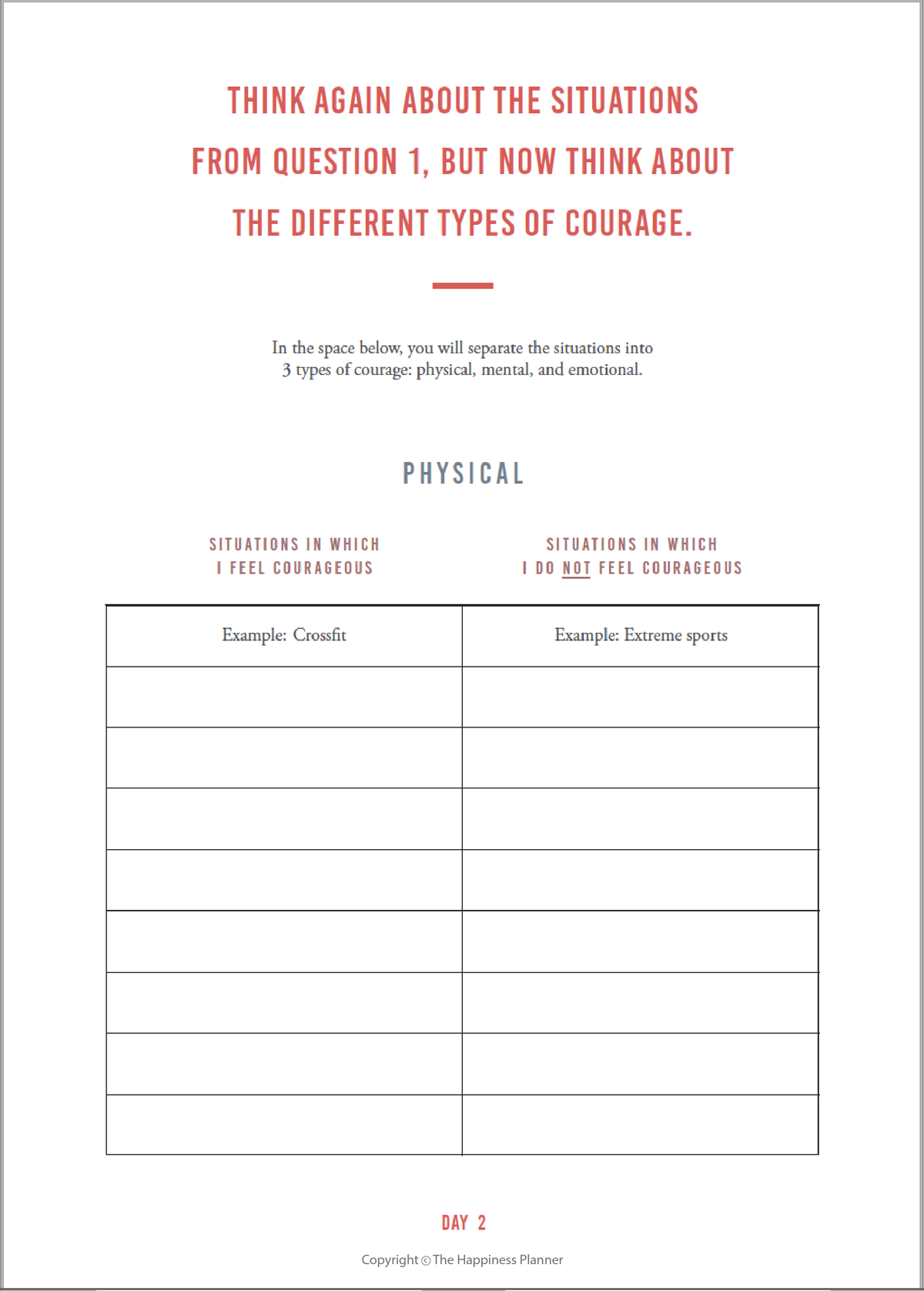 Courage Journal | The Happiness Planner®