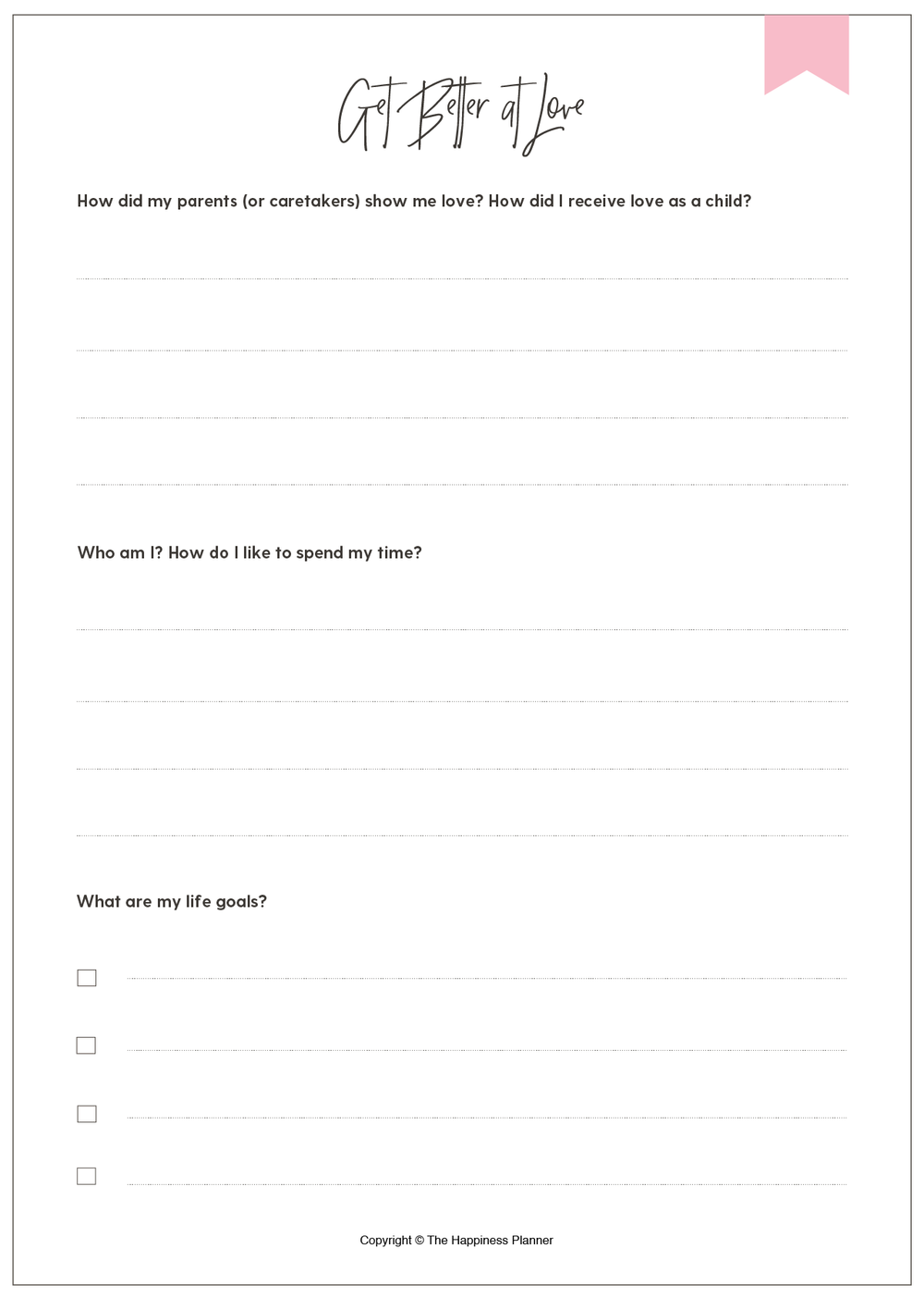 Printables: #Love/Relationship – The Happiness Planner®