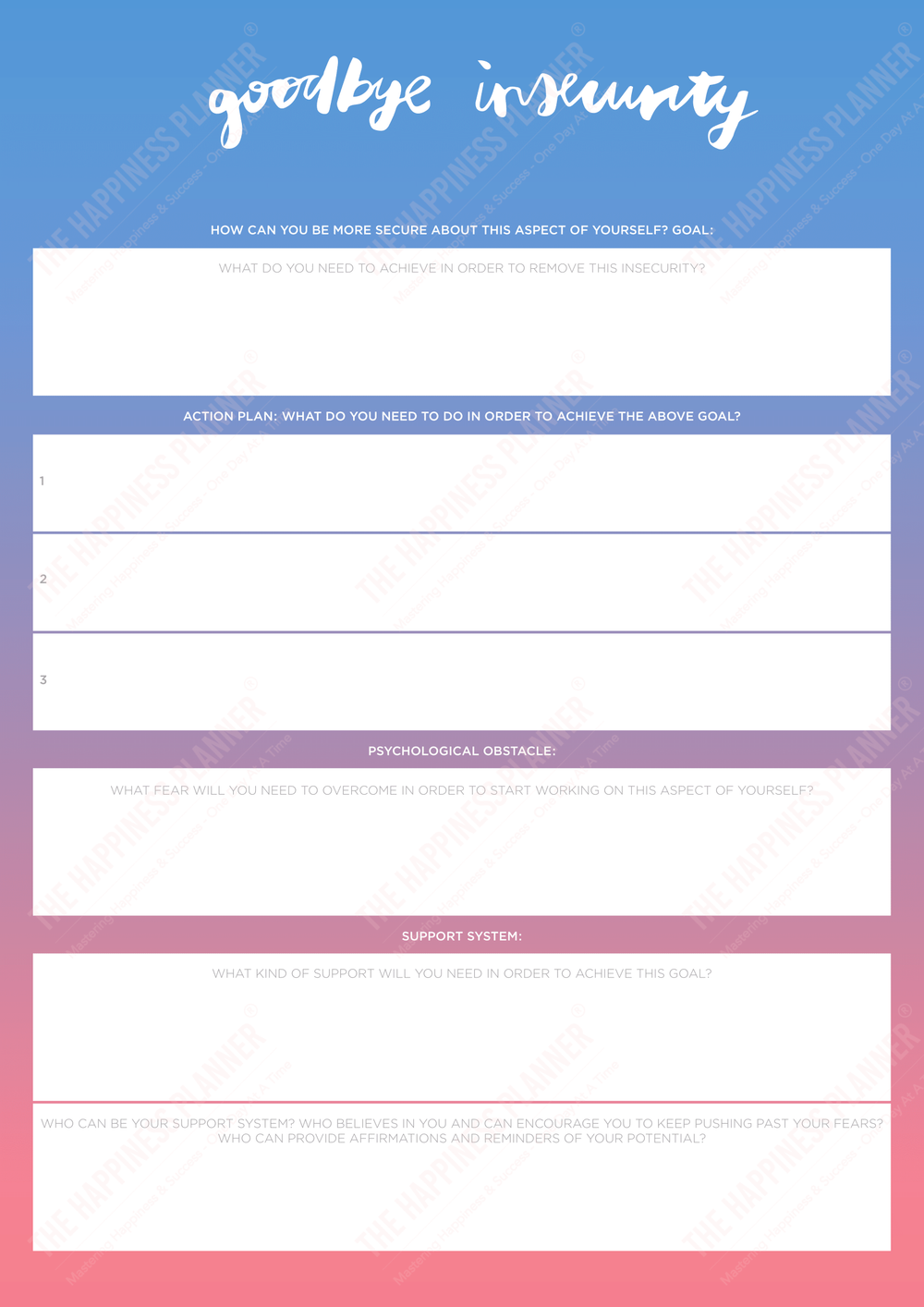 Premium Printables: #Anxiety/Worry – The Happiness Planner®