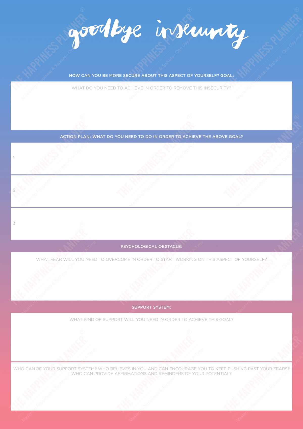 Premium Printables: #Anxiety/Worry – The Happiness Planner®