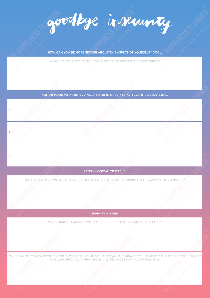 Premium Printables: #Anxiety/Worry | The Happiness Planner®