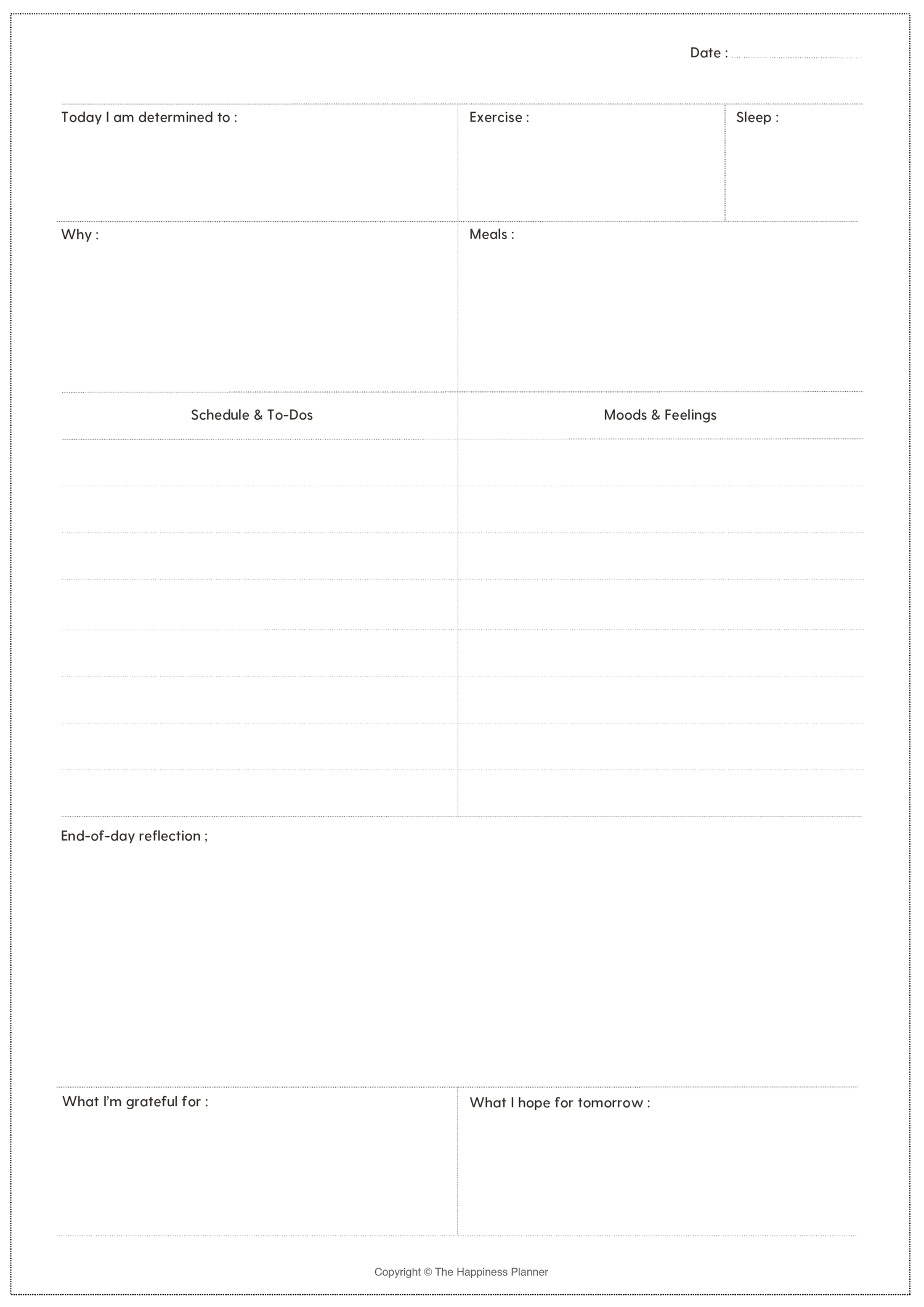 Printables: #Addiction | The Happiness Planner®