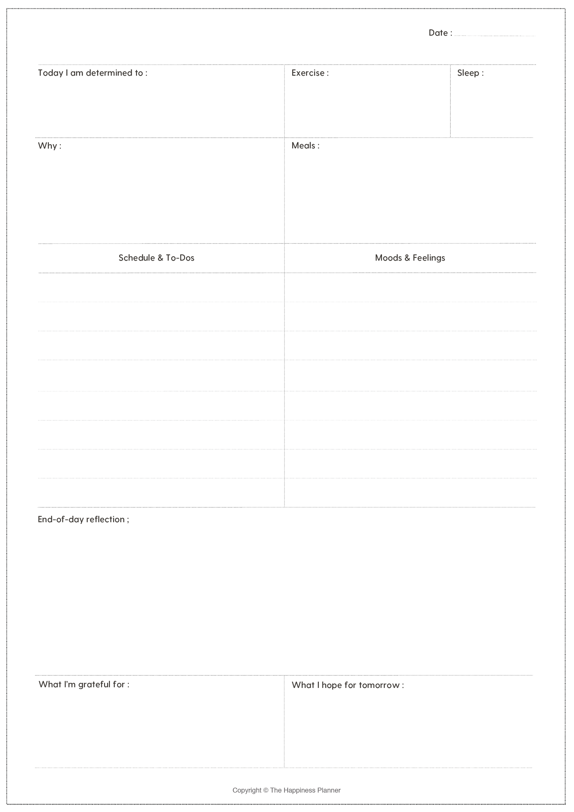 Printables: #Addiction | The Happiness Planner®