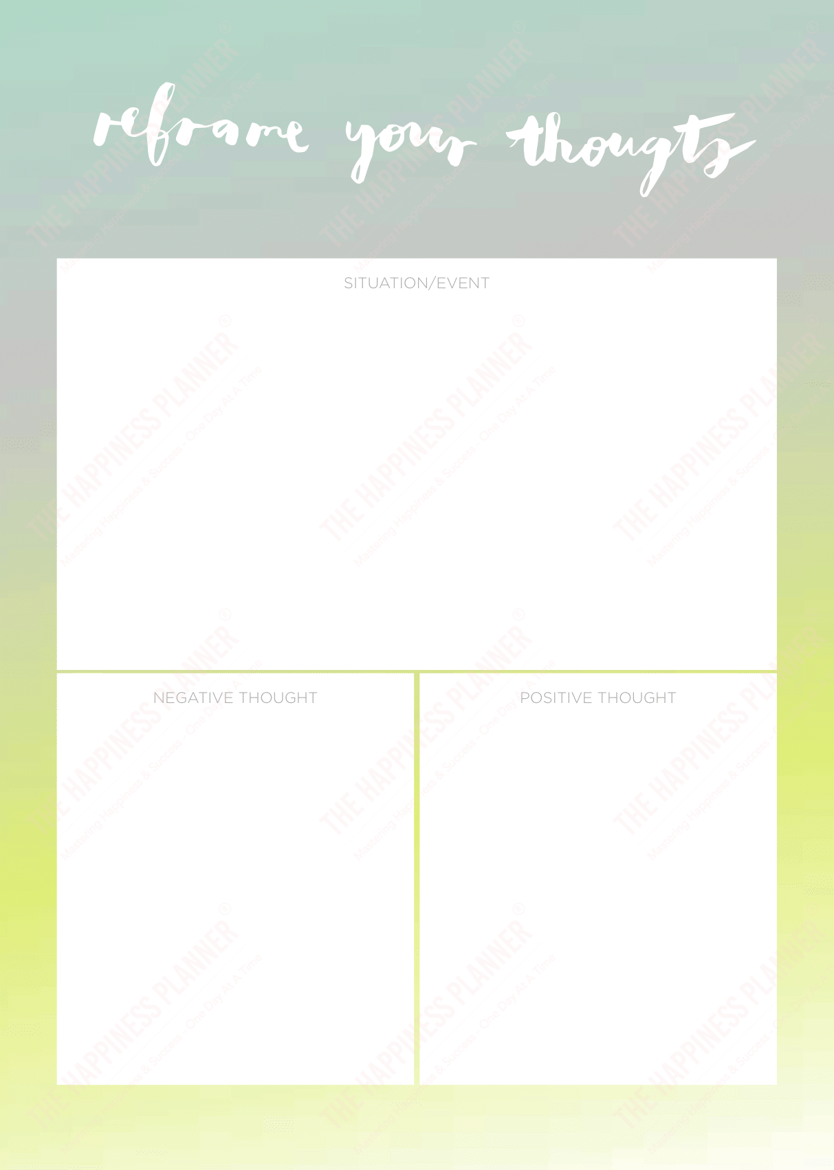Premium Printables: #Perspective - The Happiness Planner®