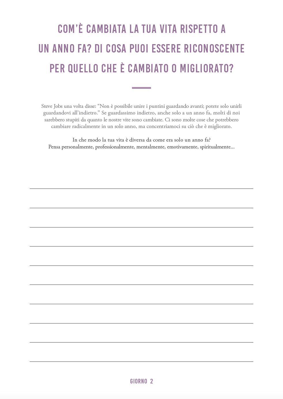 Gratitude Journal (Italian) | Giornale della gratitudine