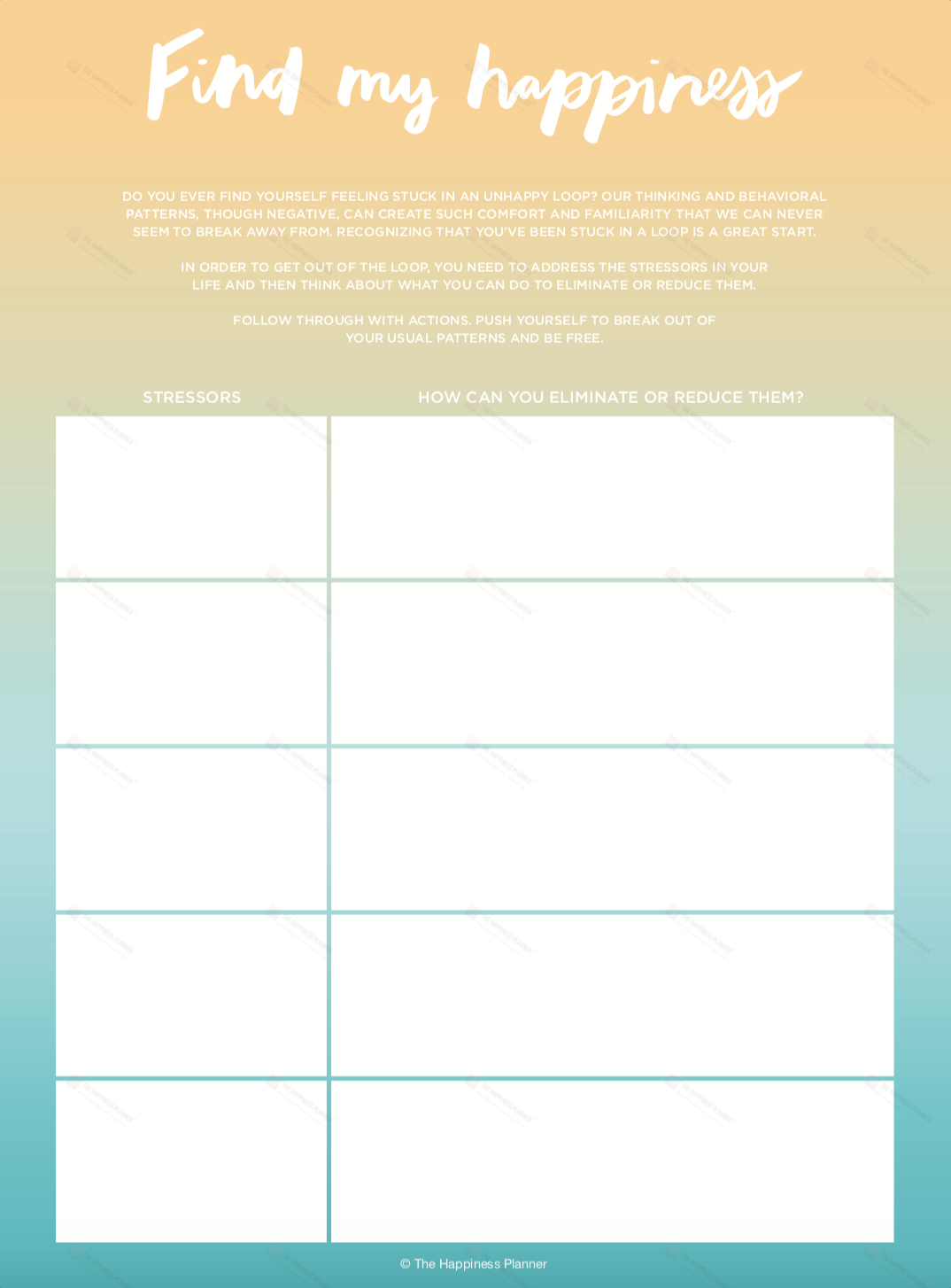 Premium Printables: #Happiness - The Happiness Planner®