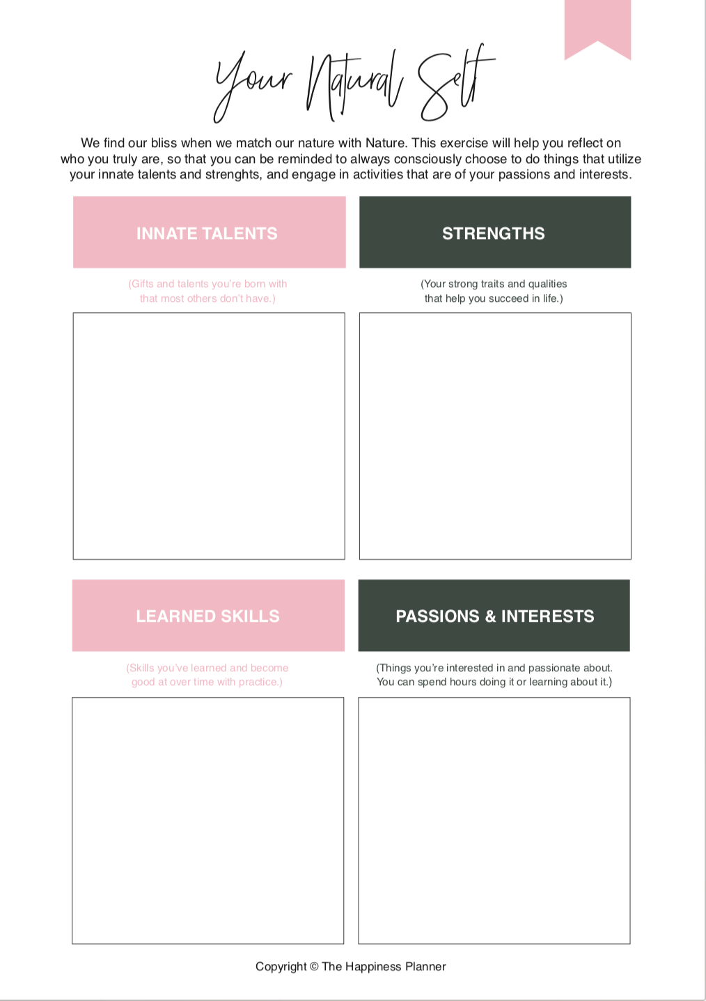 Printables: #SelfAwareness - The Happiness Planner®