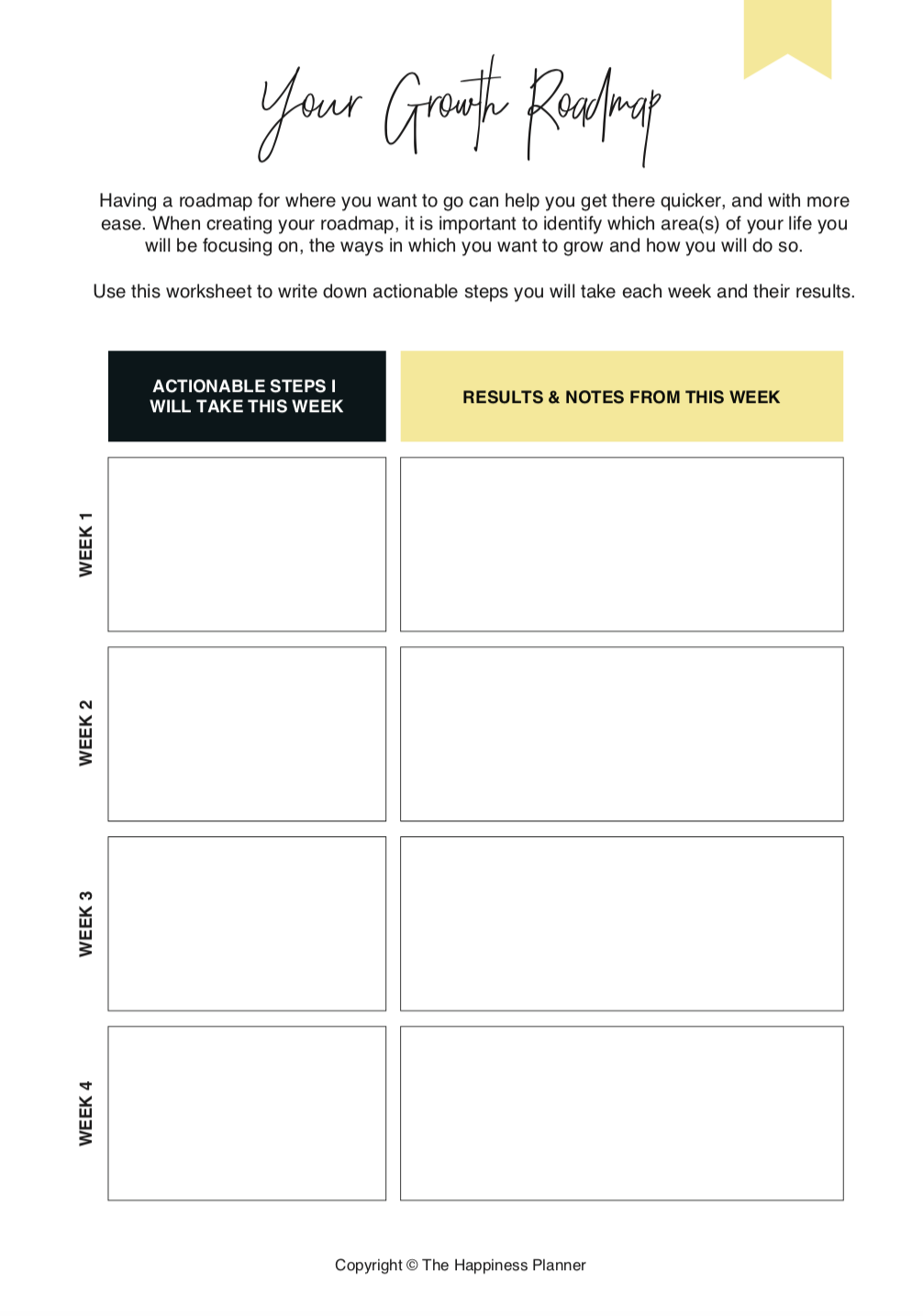 Printables: #GrowthMindset - The Happiness Planner®