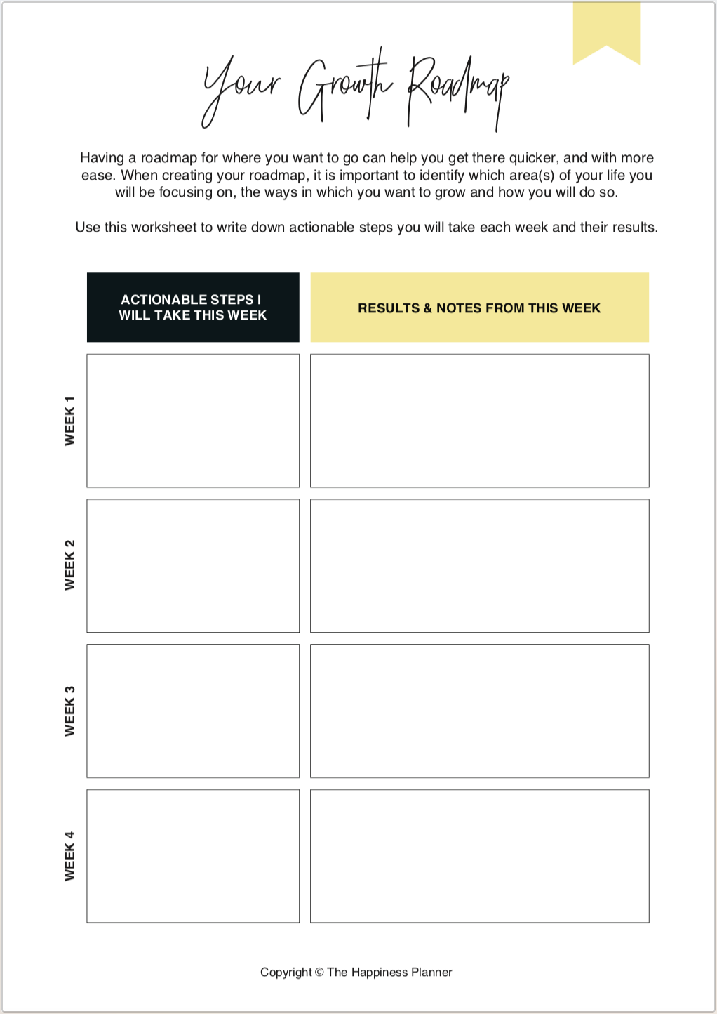 Printables: #GrowthMindset - The Happiness Planner®