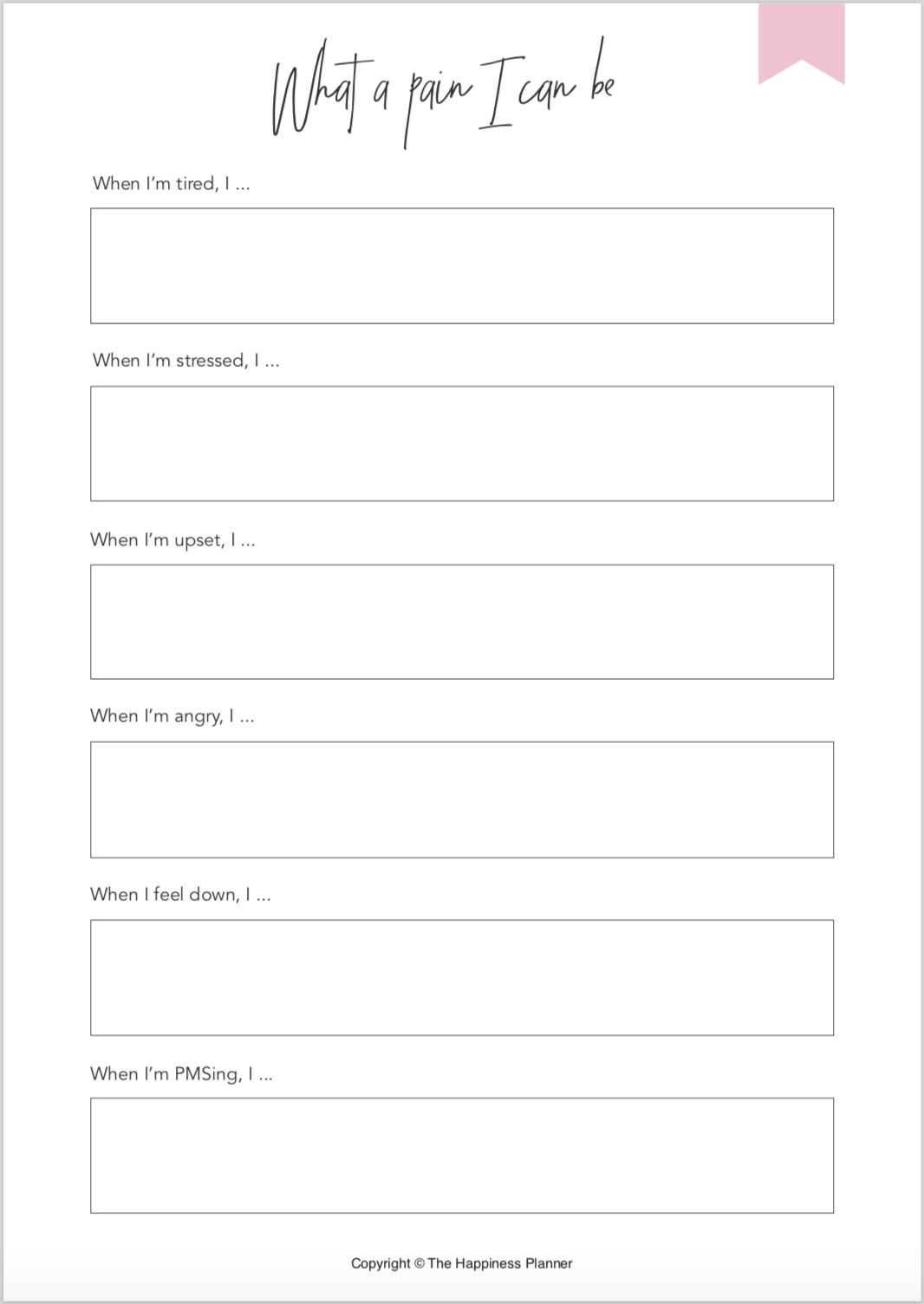 Printables: #EmotionalIntelligence - The Happiness Planner®