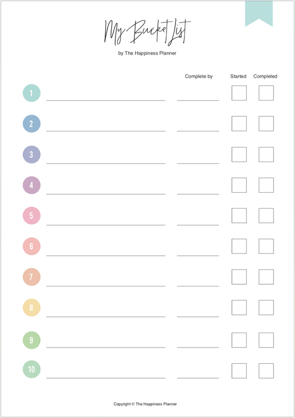 Printables: #Vision/Goals | The Happiness Planner®