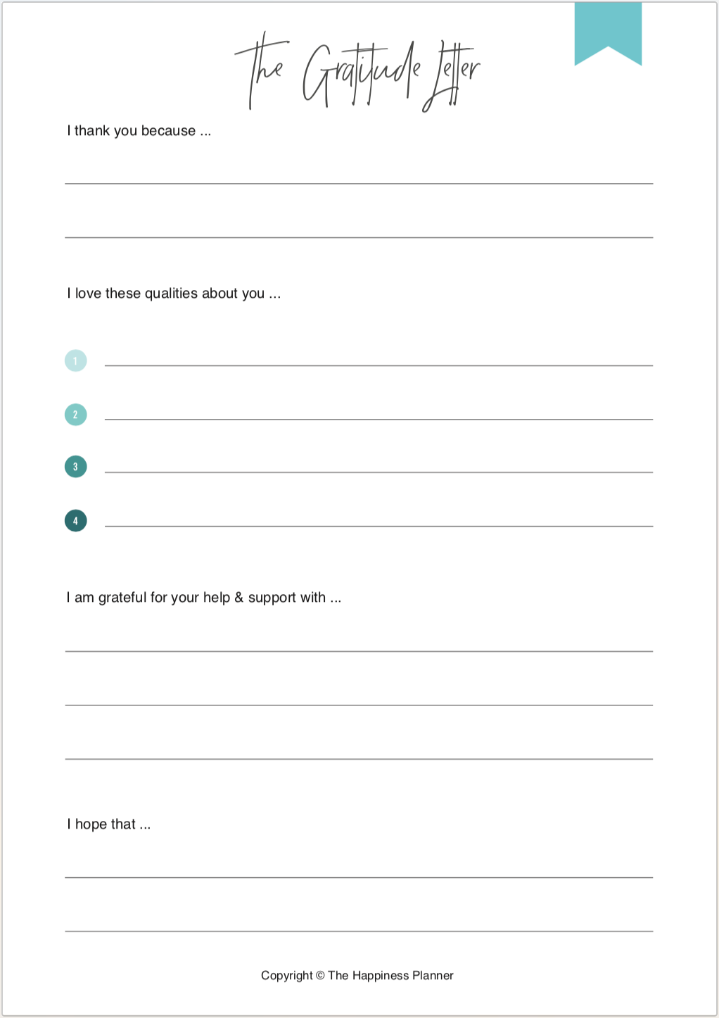 Printables: #Gratitude - The Happiness Planner®