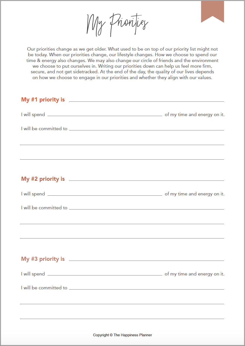 Printables: #Goals I - The Happiness Planner®