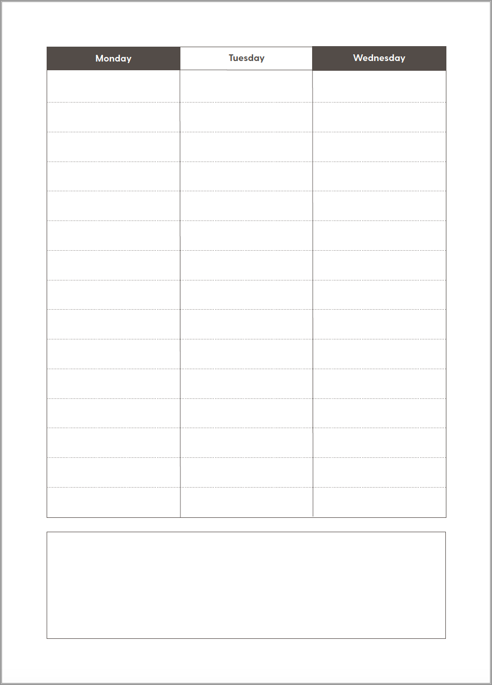 Undated Planner Monthly and Weekly Layouts Agenda 52 White Binder 