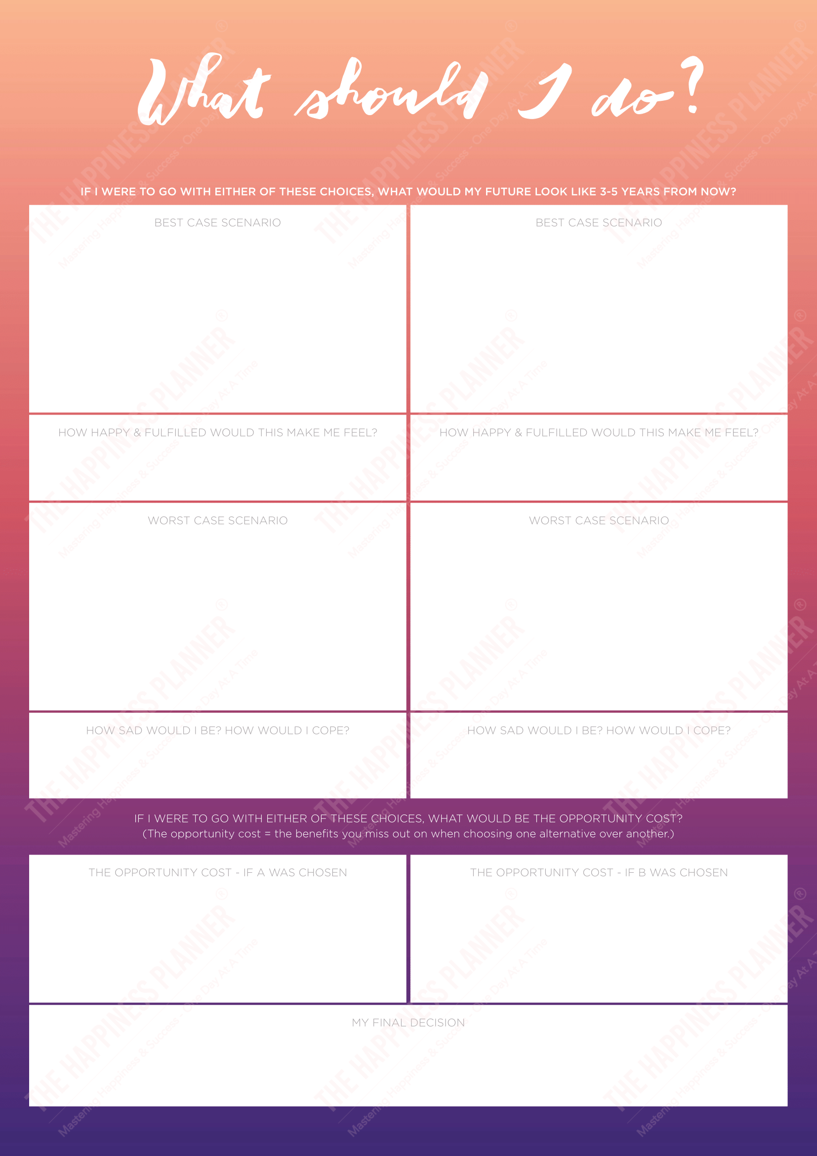 Premium Printables: #Perspective - The Happiness Planner®