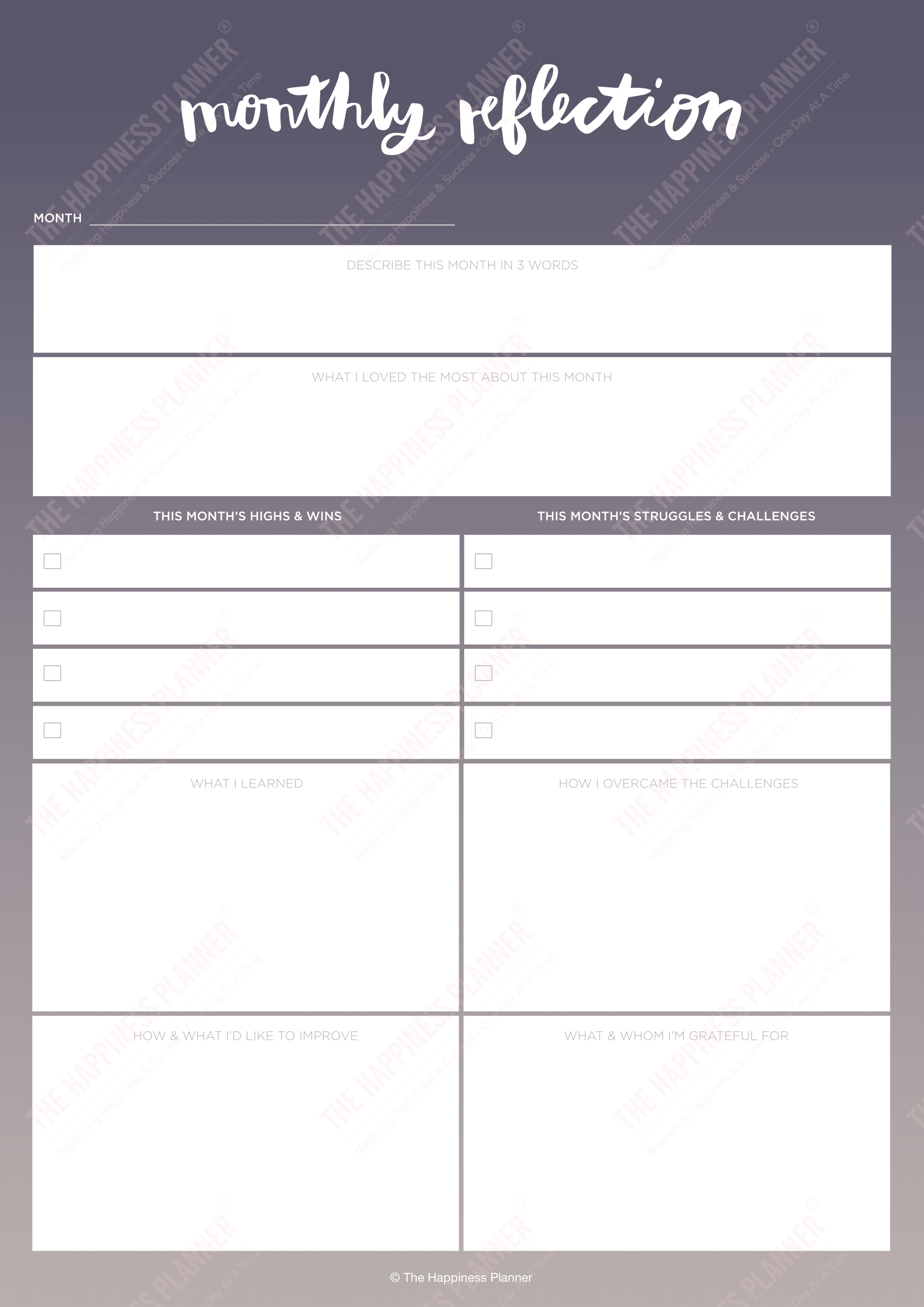Premium Printables: #Planner - The Happiness Planner®